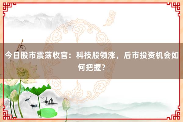 今日股市震荡收官:科技股领涨,后市投资机会如何把握?