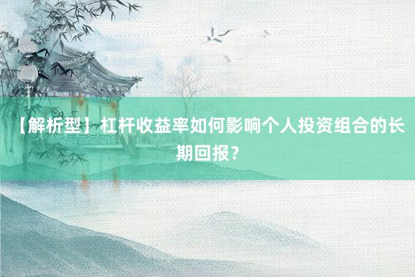 【解析型】杠杆收益率如何影响个人投资组合的长期回报？