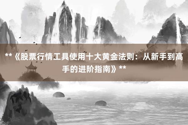 **《股票行情工具使用十大黄金法则：从新手到高手的进阶指南》**