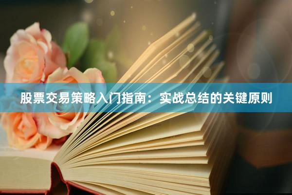 股票交易策略入门指南:实战总结的关键原则